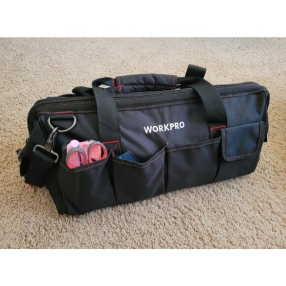14-inch Tool Bag, Multi-pocket Tool Organizer with Adjustable Shoulder Strap - Picture 1 of 2